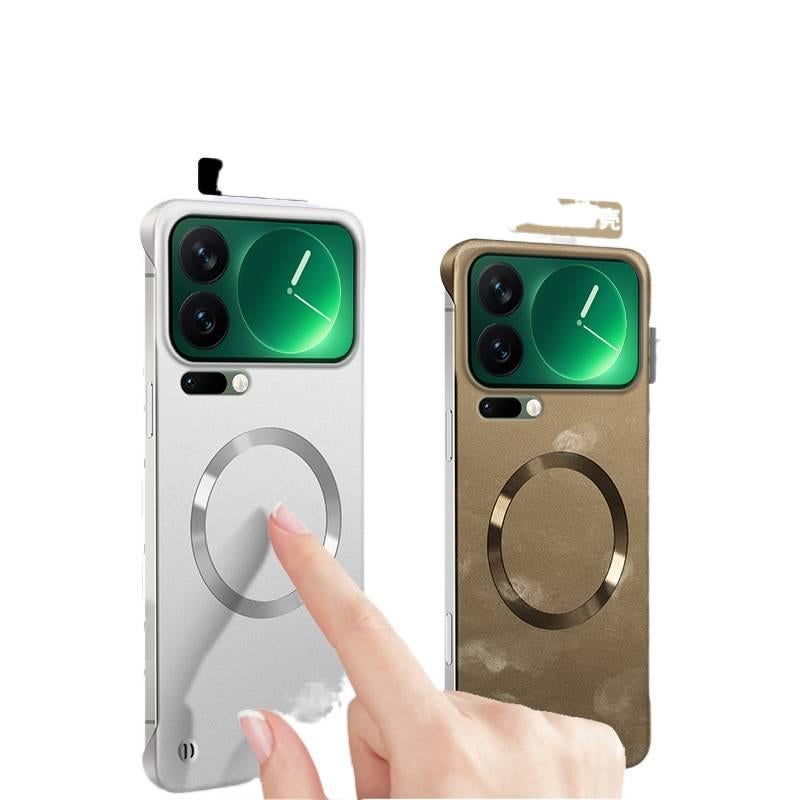 BB PC MagSafe Case for Redmi K80 with Strong Magnetic and Frameless Design plus Matte Finish plus Half-Wrap in Silver - Image 4