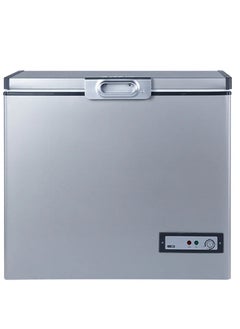 passap chest freezer, 260-liter capacity, Glass Door, LED Interior Light, Stainless Steel, Power saving, silver CF335GlASSLVSAD  - Image 1
