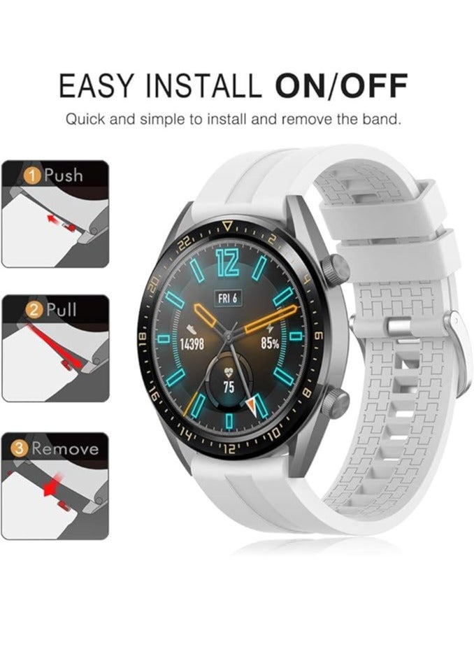Strap Silicone Band 22MM For Samsung galaxy watch 3 45mm /watch 46mm/Gear S3/Huawei watch GT3 46MM/GT2E/GT 46mm/GT2 Pro/GT2 46MM/honor Magic Watch2 46mm/Amazfit GTR4/GTR3/2/2e - Image 4