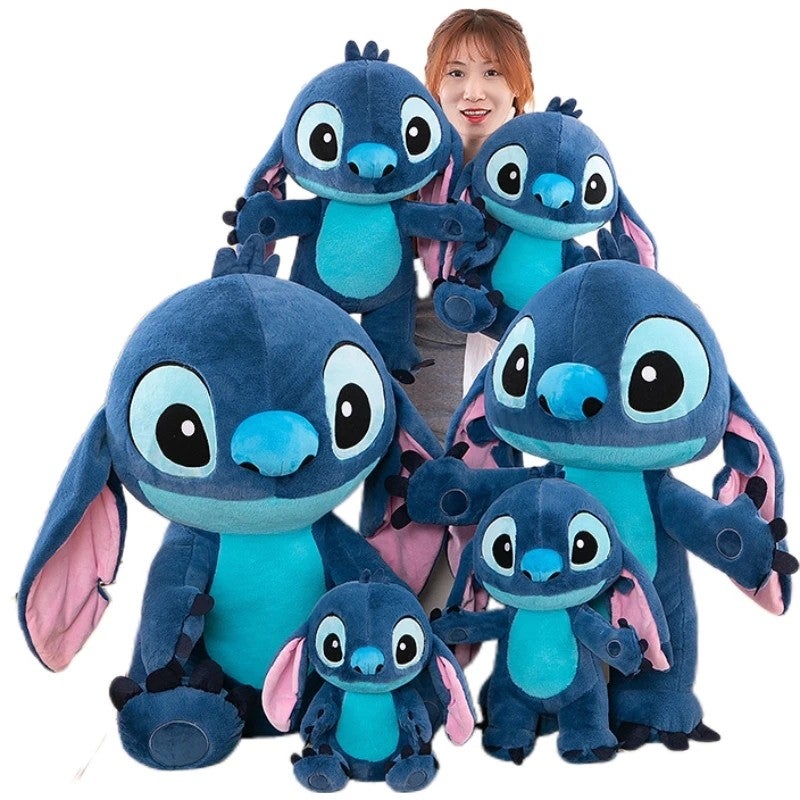 Bluejw Cartoon Anime Kawaii Stitched Plush Pillow – Soft Cute Stuffed Animal Toy Filled with PP Cotton, Perfect Birthday Gift for Kids and Collectors - Image 2