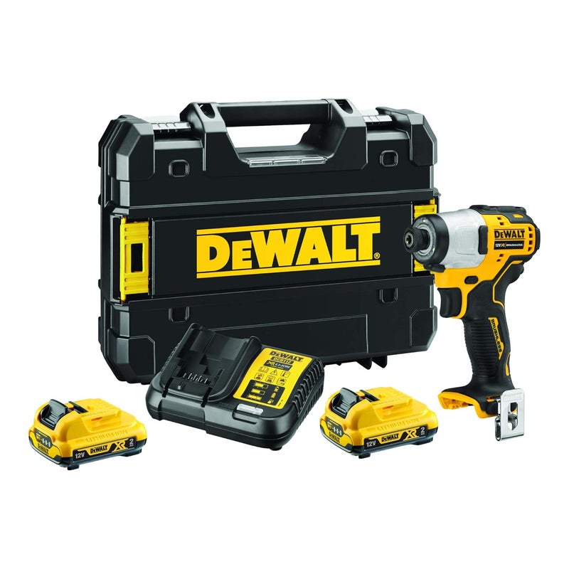 DEWALT DEWALT DCF801D2QW XTREME 12V Liion SubCompact Series Cordless 14 Impact Driver with Brushless Motor2x 2Ah Batteries Included  - Image 1