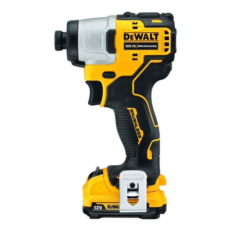 DEWALT DEWALT DCF801D2QW XTREME 12V Liion SubCompact Series Cordless 14 Impact Driver with Brushless Motor2x 2Ah Batteries Included  - Image 4