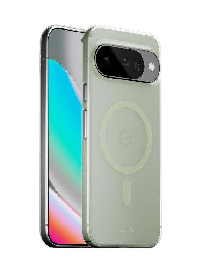 Mous Google Pixel 10/10 Pro (2025) Case, Compatible with Qi2 MagSafe and Pixelsnap Case, Super Thin Anti-Yellowing Anti-Shock Case for Pixel 10/10 Pro, Green - Image 1