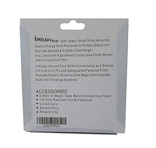 iMBAPrice Anti-Static Adjustable Grounding Wrist Strap Components Black, Yellow - Image 3