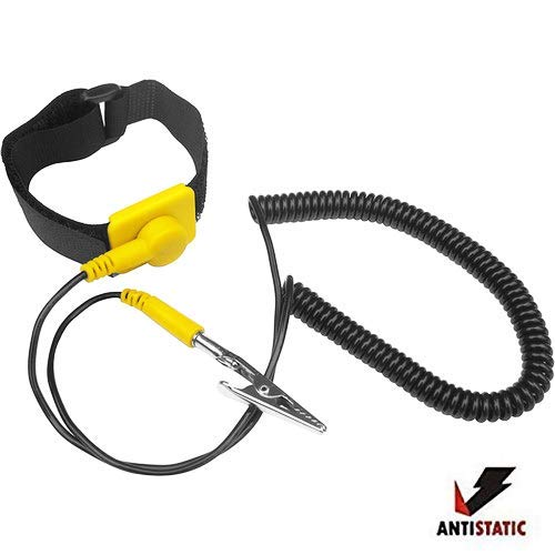 iMBAPrice Anti-Static Adjustable Grounding Wrist Strap Components Black, Yellow - Image 4