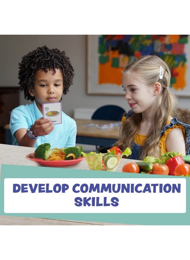 Amonev My Meal and Snacks Cards 12 Flash Cards for Visual aid Special Ed, Speech Delay Non Verbal Children and Adults with Autism or Special Needs  - Image 5