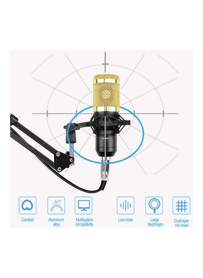 Arabest Professional Condenser Microphone Set Black/Silver - Image 5