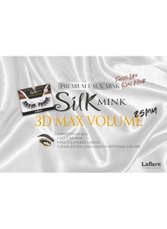 3D Silk Mink Max Volume Premium Faux Mink 25Mm Extra Long Eyelashes, Cat Eyes, Wispy, Fluffy, Soft As Mink, Multilayered Dramatic Volume False Lashes  (Lfmsms02) - pzsku/ZE2A3F28EEAC55DED9DD6Z/45/_/1695645849/04609180-5aa0-4502-b6b7-b74b2b201818