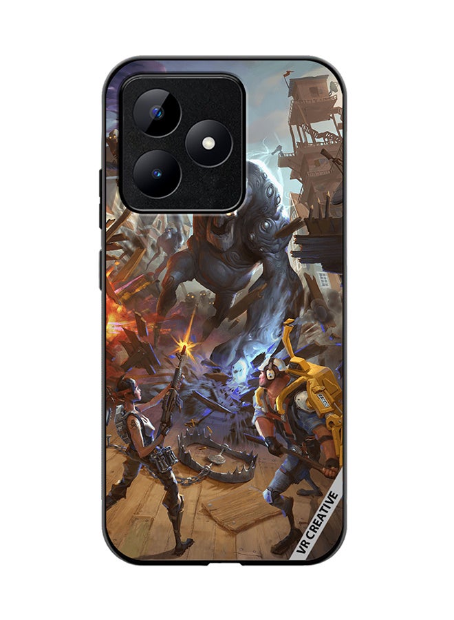 VR CREATIVE غطاء حماية لهاتف Realme C53 بتصميم Fortnite متعدد الألوان - Image 1