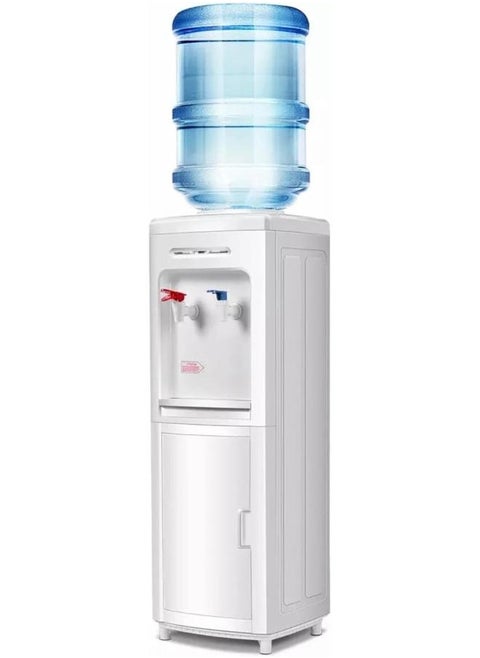 Meenumix Water Dispenser Hot & Cold, Floor Standing, Child Lock, 18.9L bottle can capacity, minimum 5L/Hr Heat and minimum 3L/Hr cooling Capacity, White made in india