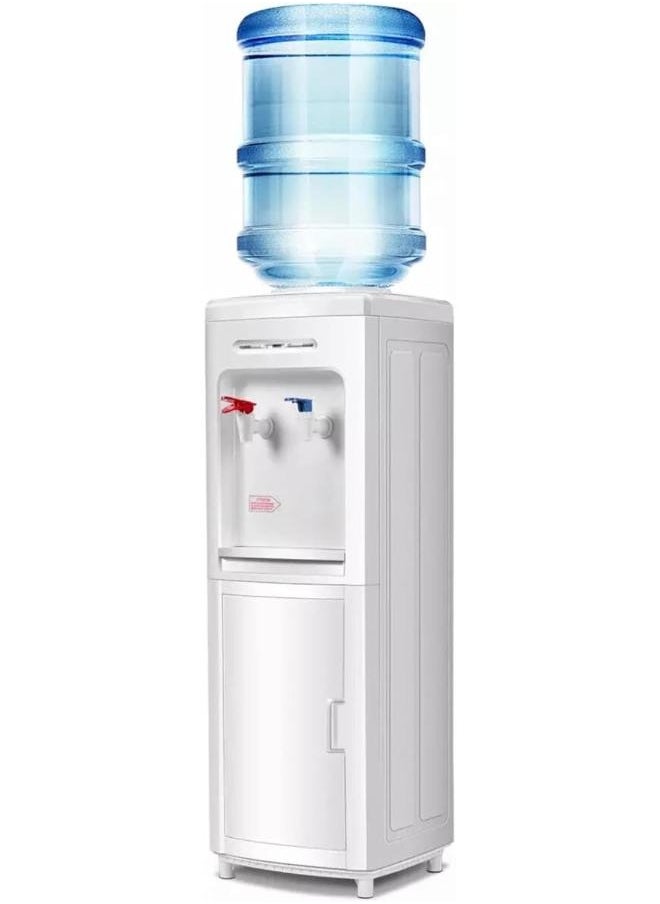 meenumix_appliances Meenumix Water Dispenser Hot & Cold, Floor Standing, Child Lock, 18.9L bottle can capacity, minimum 5L/Hr Heat and minimum 3L/Hr cooling Capacity, White made in india  - Image 1