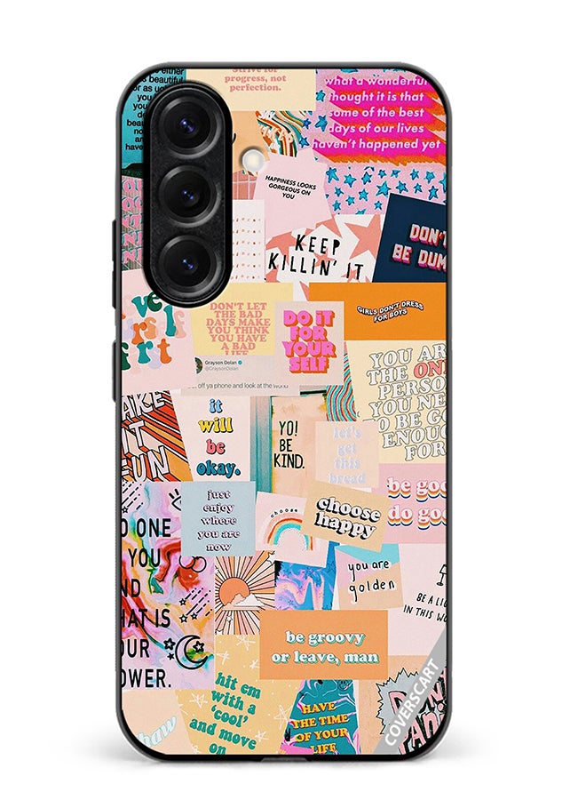 VR CREATIVE Protective Case Cover For Samsung Galaxy S25 Plus Multiple Quotes Design Multicolour