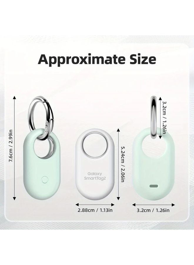 4 PCS Slim Silicone Cover Case For Samsung Galaxy Smart Tag 2 Tracker Protective Holder - Image 4