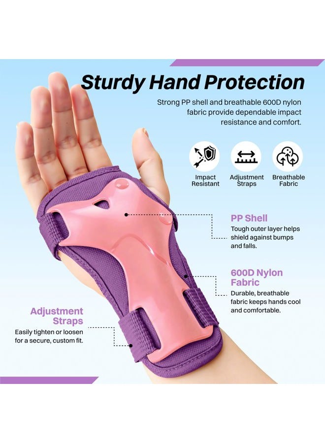ZIFFY Adjustable Toddler/Youth Knee and Elbow Pads for Kids 3-8 Years, Breathable Child Protective Gear Set, Designed for Roller Skates, Skateboard, Cycling , Scooter Riding, 2 Sizes，4 Colors - Image 4