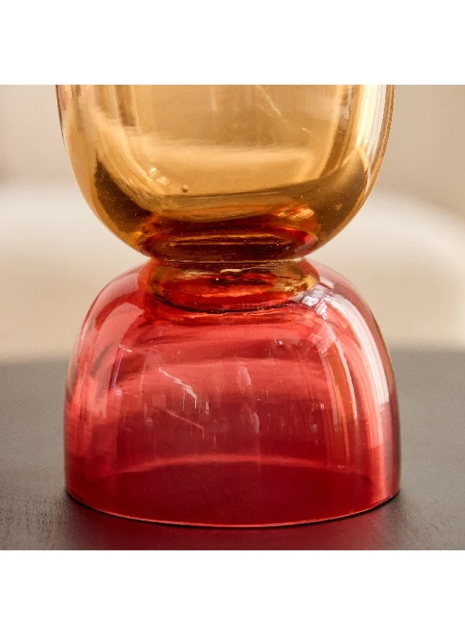 Home Box Moten Glass Hurricane Candleholder 10 x 10 x 23 cm