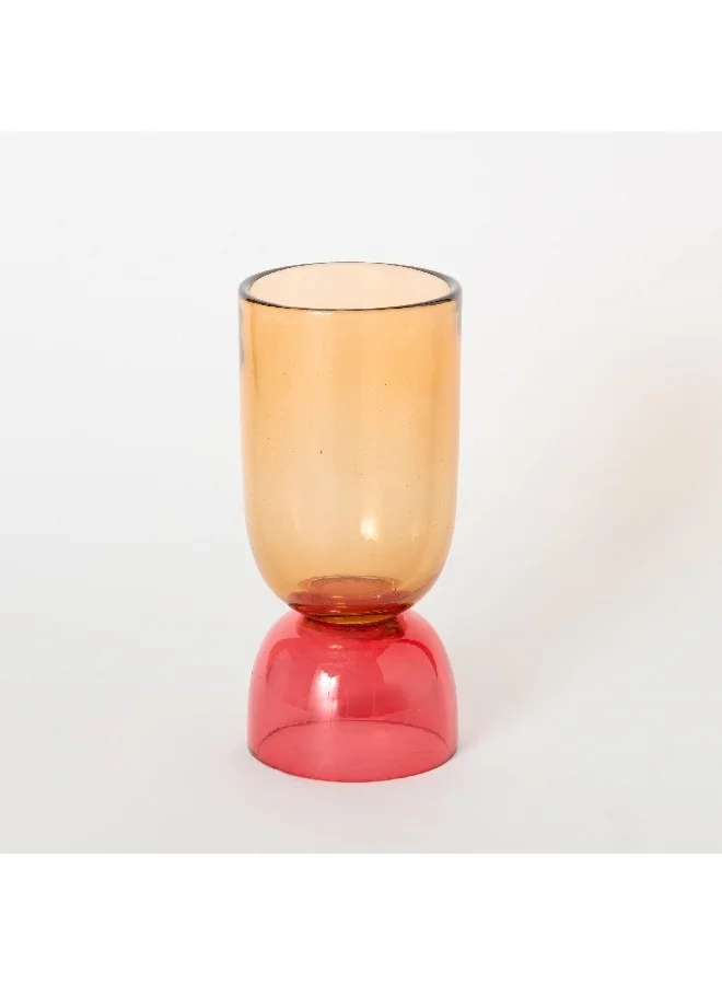 Home Box Moten Glass Hurricane Candleholder 10 x 10 x 23 cm