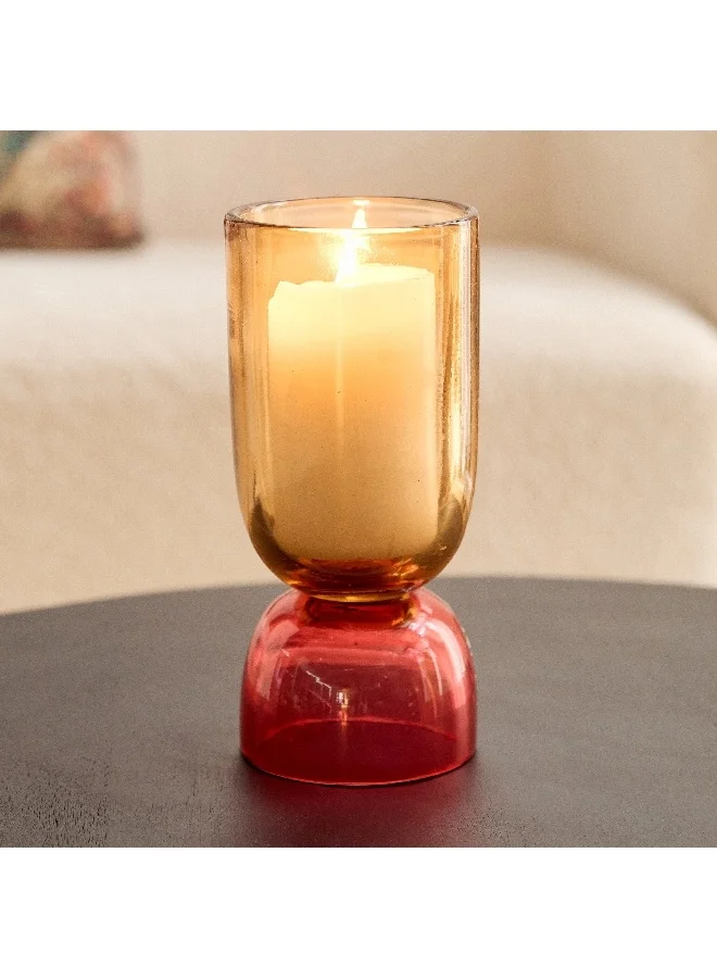 Home Box Moten Glass Hurricane Candleholder 10 x 10 x 23 cm