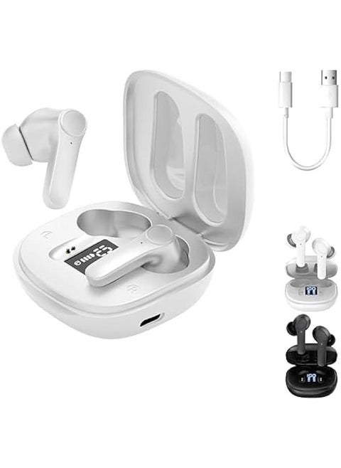 Responsive Translation Earbuds, Language Translation Earbuds, 144 Languages & Accents Two-Way Translator Pods Real Time,Break The Language Barrier (White)