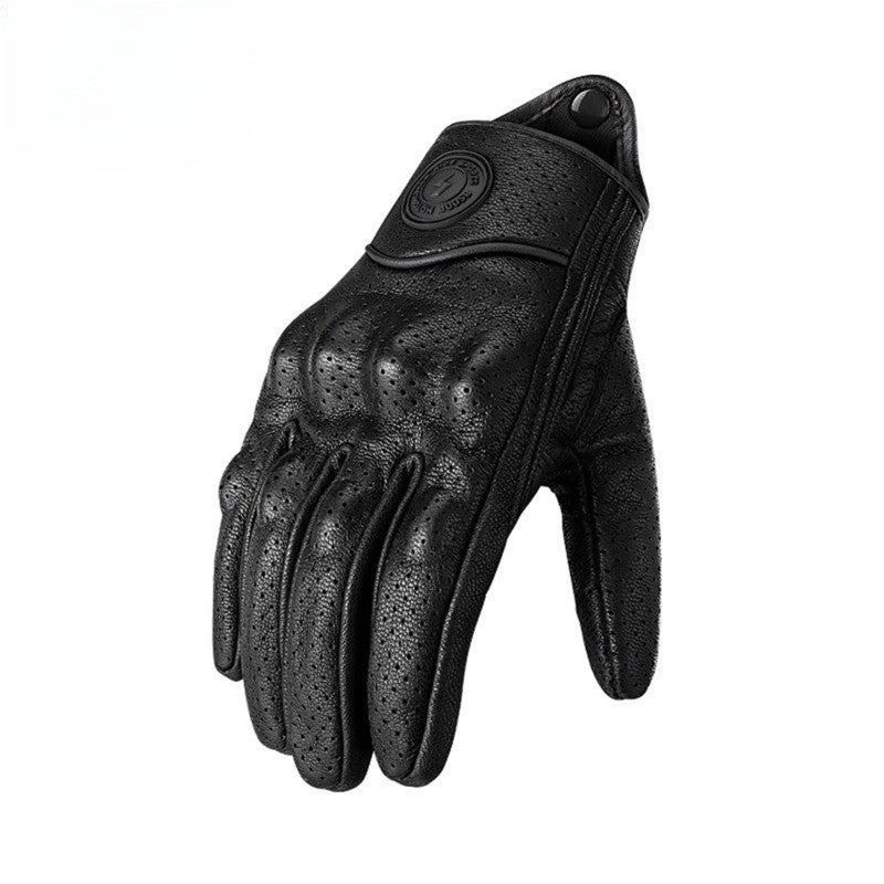 BSDDP Genuine Sheepskin Gloves Black B Style L No Holes - Soft Durable Leather for Motorcycling - Breathable Comfort for Cold Weather Everyday Wear - Image 2