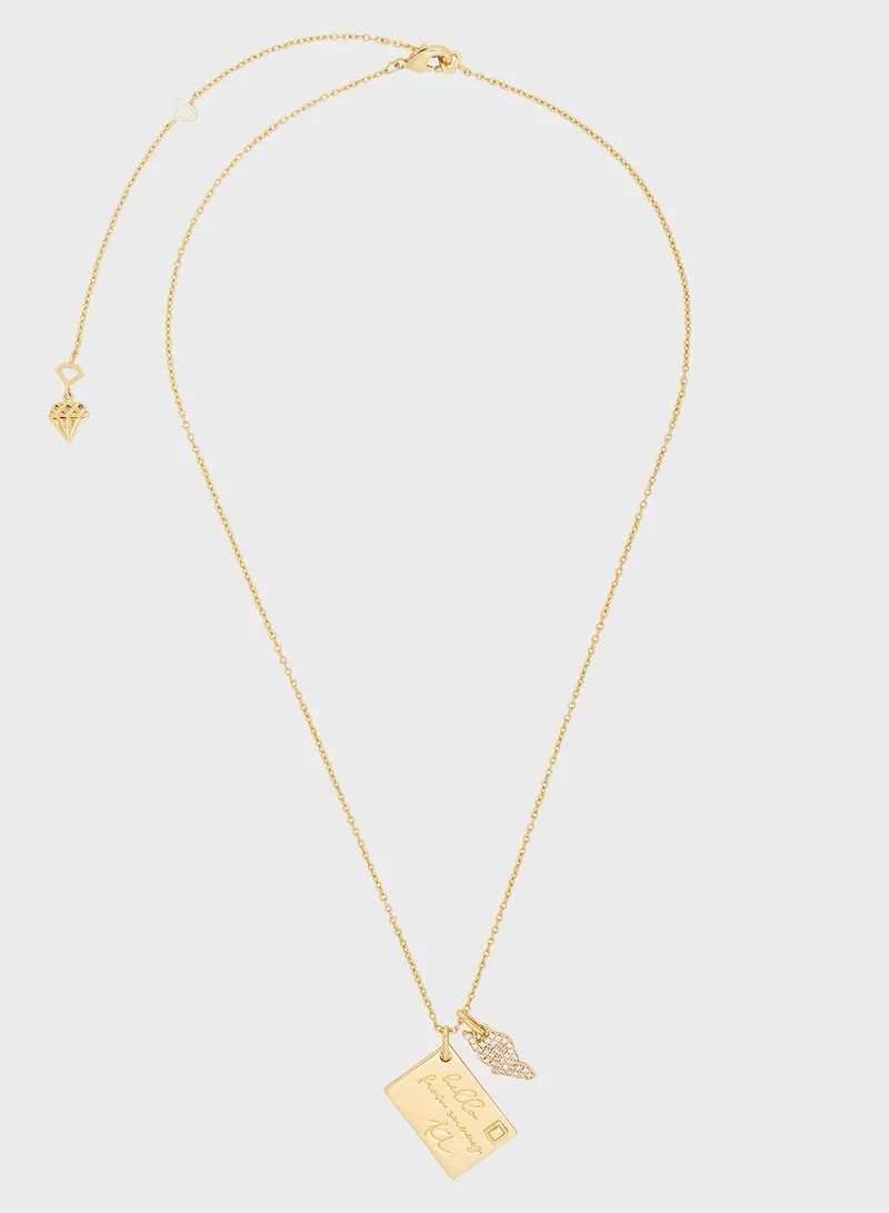 Wanderlust + co Hello From Sunny KL Gold Necklace