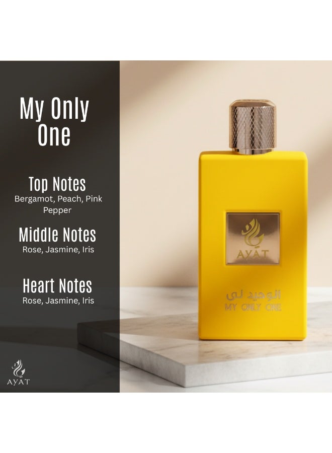 AYAT PERFUMES MY ONLY ONE Eau de Parfum 100ml – Cedarwood, Musk, Peach & Amber – Romantic Long Lasting Perfume for Women - Image 3