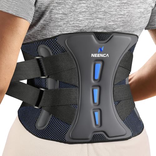 NEENCA Lower Back Brace for Lower Back Pain Relief, Medical Grade Lumbar Support Belt for Women Men, Herniated Disc,Lumbar Strain,Sciatica, Scoliosis (Black, X-Large) - Image 1