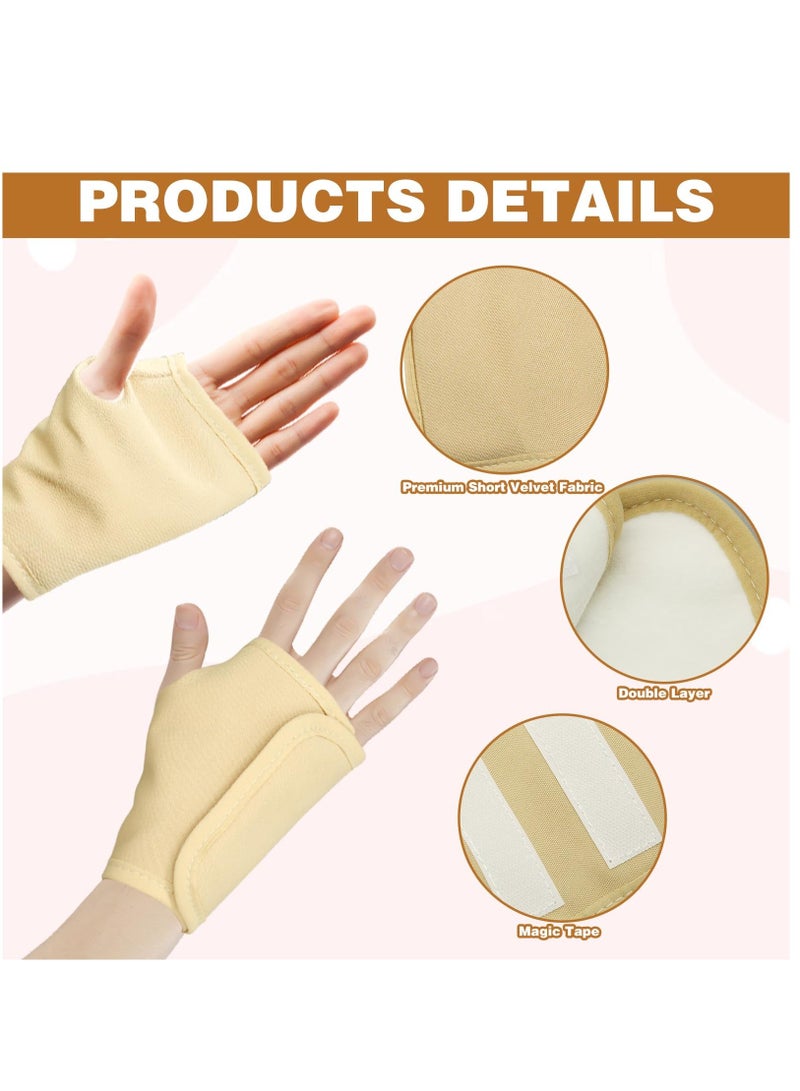 إسكدنيا Castor Oil Pack Wrap for Wrists, 2Pcs Organic Castor Oil Pack, Reusable Castor Oil Wraps with Hook And Loop, Castor Oil Pads Compress Pads Castor Oil Patch Kit for Women Men, Castor Oil Not Included - Image 2