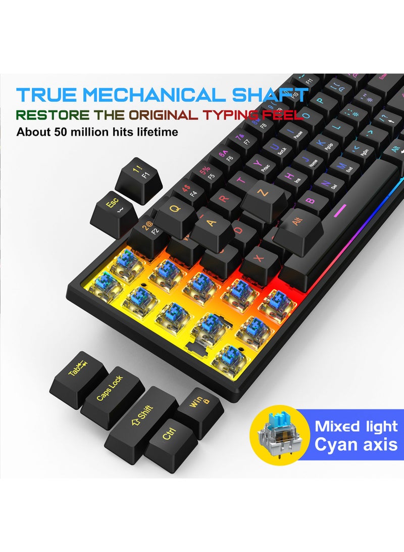 general 61 Keys RGB Gaming Keyboard,Mini Wired Waterproof For Gamer. - Image 4