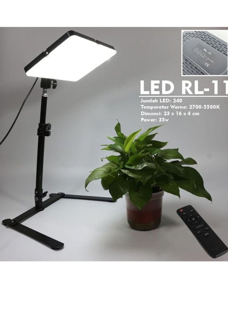 إضاءة LED لاسلكية مزدوجة اللون بخاصية خفت الضوء لتصوير مقاطع الفيديو للكاميرا الرقمية بعدسة أحادية عاكسة أ - Image 1