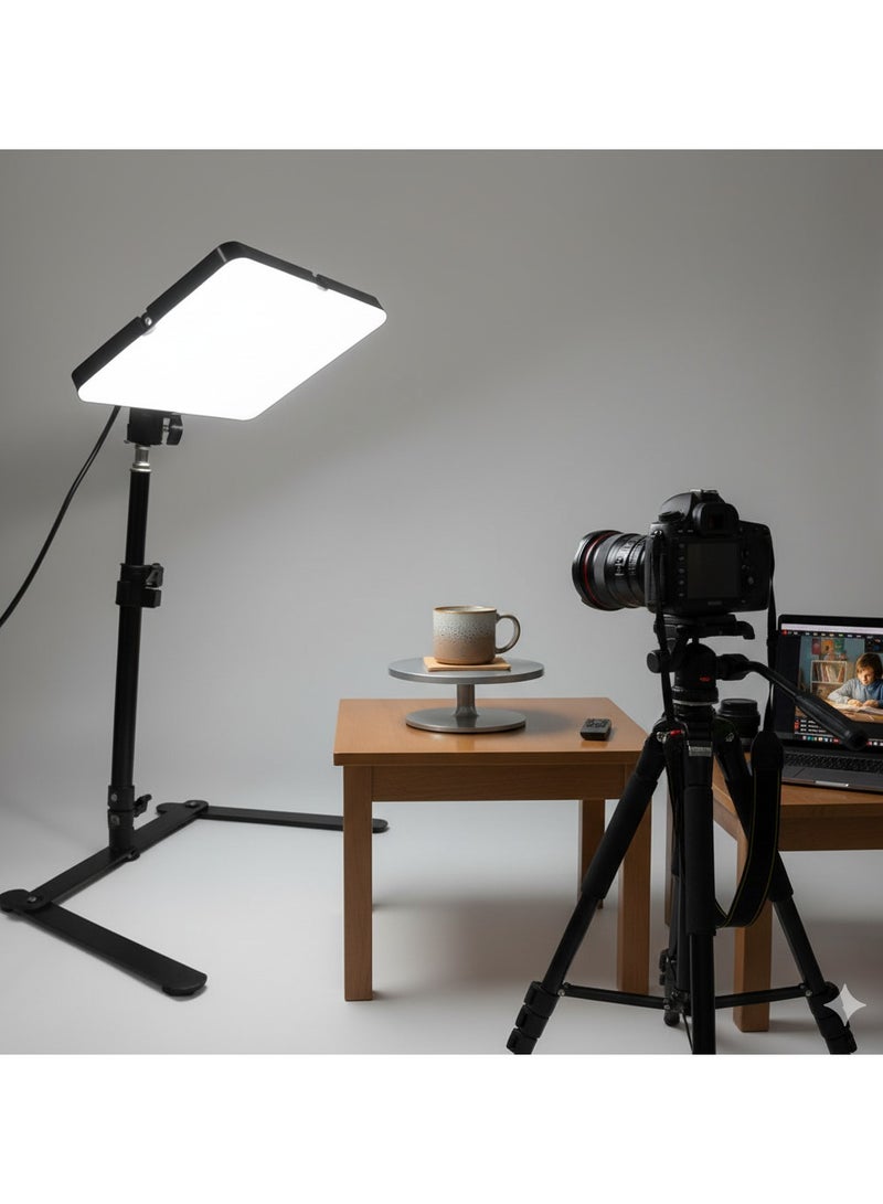 إضاءة LED لاسلكية مزدوجة اللون بخاصية خفت الضوء لتصوير مقاطع الفيديو للكاميرا الرقمية بعدسة أحادية عاكسة أ - Image 4