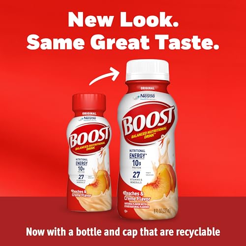 BOOST Original Ready to Drink Nutritional Drinks Peaches  Creme 8 Fl Oz Pack of 24 - Image 5