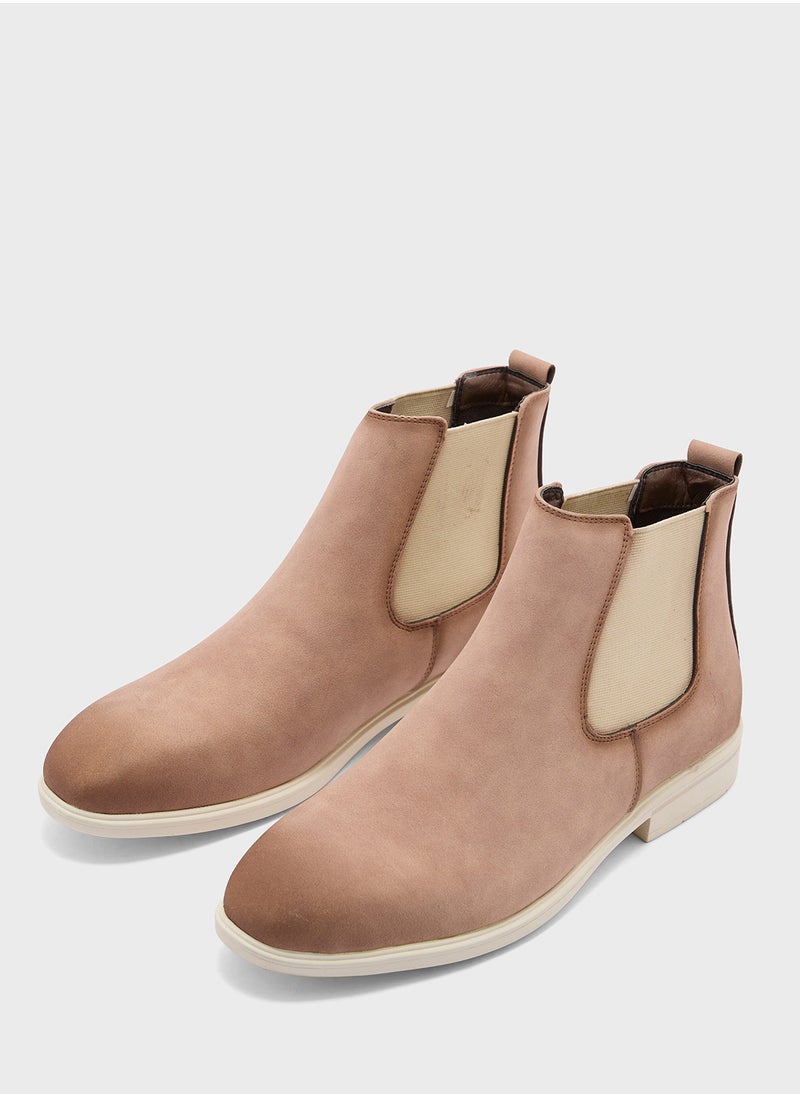 Robert Wood Nubuck Chelsea Boots  - Image 4