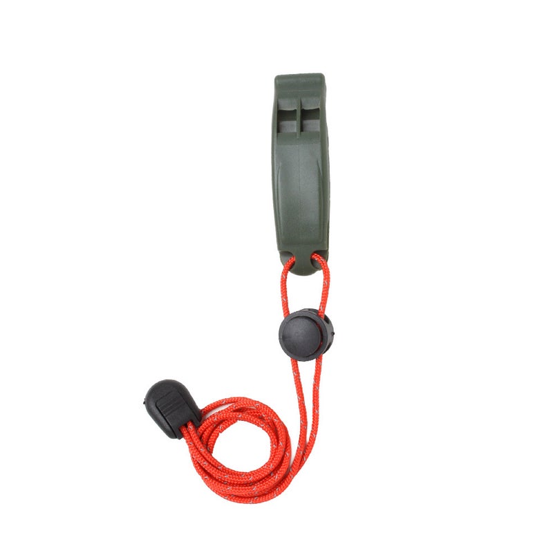 Outdoor First Aid Survival Dual-Frequency Whistle First Aid Whistle Dual-Frequency Survival Whistle Buckle Arc Treble Whistle - Image 1