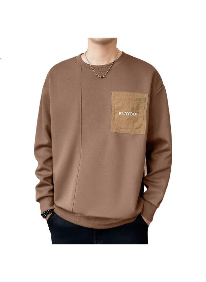 Playboy Sweatshirt For Men, Round Neck, Autumn New Retro Moisture-Wicking Men'S Sweatshirt, Long-Sleeve T-Shirt, Casual Loose Undershirt, Men'S Clothing - Image 2