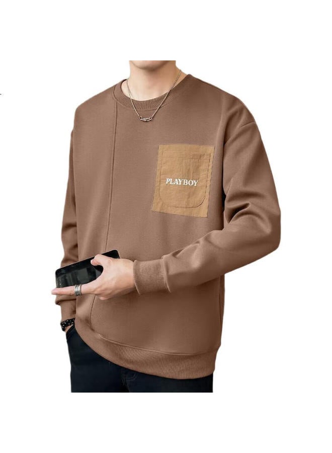 Playboy Sweatshirt For Men, Round Neck, Autumn New Retro Moisture-Wicking Men'S Sweatshirt, Long-Sleeve T-Shirt, Casual Loose Undershirt, Men'S Clothing - Image 3