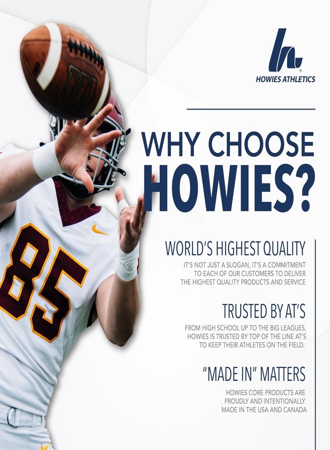 Howies Athletic Tape - 1.5" Zinc Oxide White Sports Tape for Ankles, Wrists & Athletic Trainers - Easy Tear - 4 Pack - Image 3
