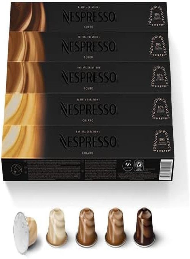 Nespresso Original Barista Creations Milk Recipe Coffee Set 3 Types (50 Pods) Original Capsules RO-E05K52 | Japan Import - Image 1