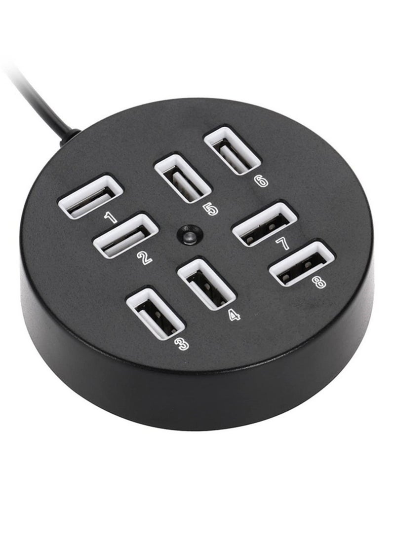 8 Ports USB 2.0 Hub High Speed USB Splitter USB HUB with OTG Function for iMac MacBook Laptop PC Computer Accessories Multi USB Port Expander for Charging Data Transfer - Image 1