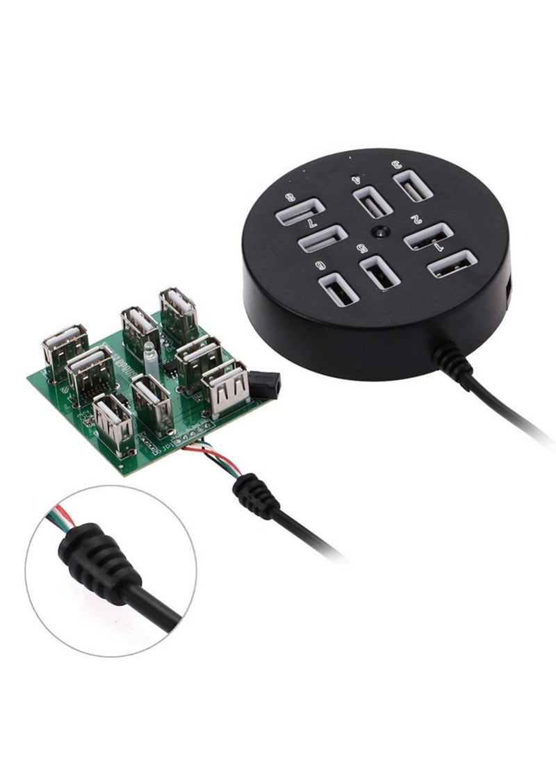 8 Ports USB 2.0 Hub High Speed USB Splitter USB HUB with OTG Function for iMac MacBook Laptop PC Computer Accessories Multi USB Port Expander for Charging Data Transfer - Image 5