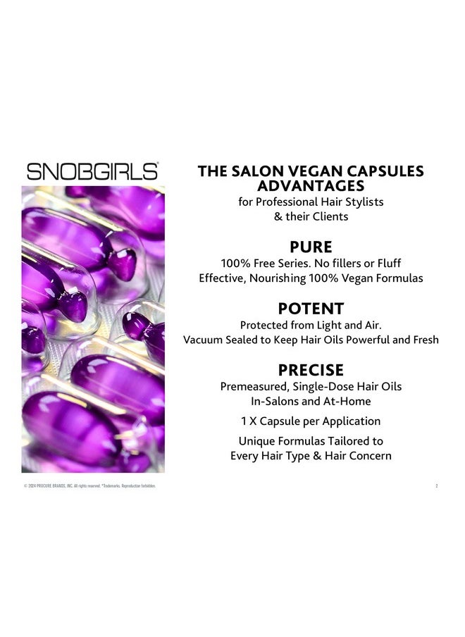 SNOBGIRLS Normadense Vegan Hair Growth Oil. Thicker, Fuller Hair Serum With Argan Oil, Hyaluronic Acid, Biotin & Vitamins (15 Capsules)  - Image 5