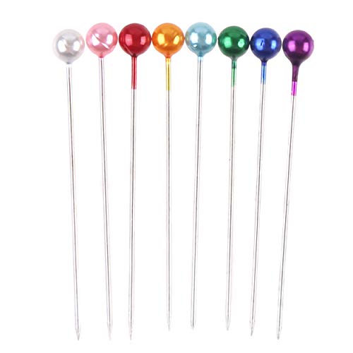CCINEE 1000PCS Multicolor Straight Pins Quilting Pearl Sewing Pins Head Pins for Wedding and Other Crafts Making - Image 3