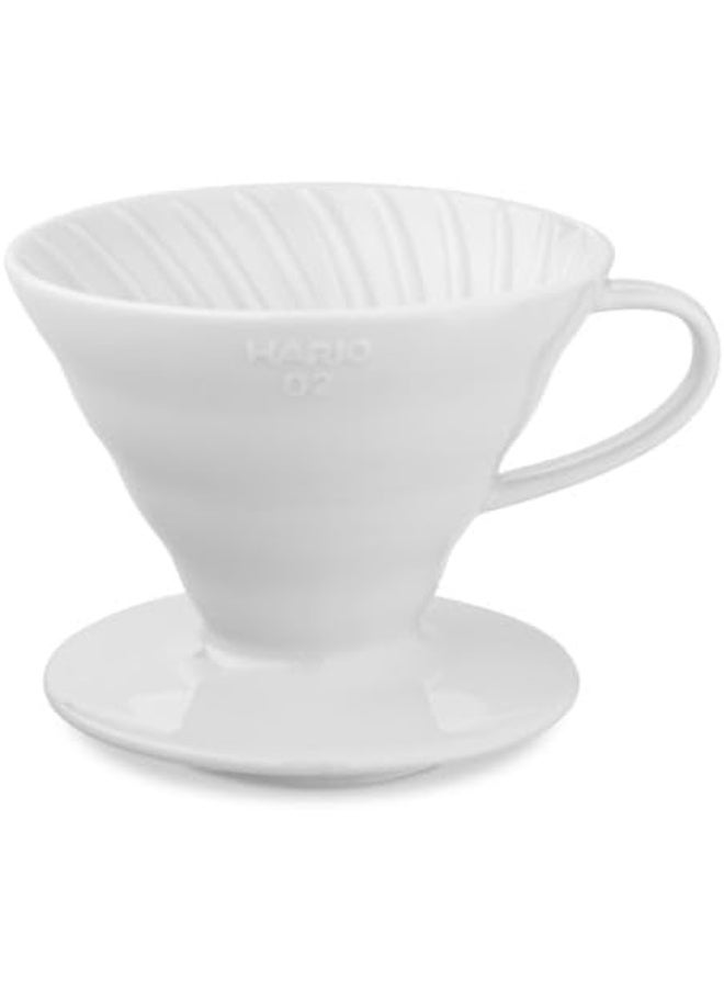 Hario V60 Ceramic Pour-Over Coffee Dripper, 4 Cups