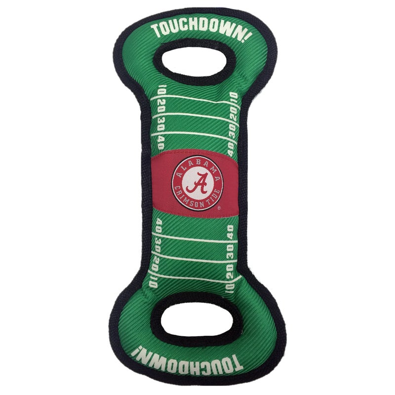 Pets First NCAA Football Field Dog Toy with Squeaker Alabama Crimson Tide for Tug Toss and Fetch Tough Durable PET Toy - Image 2