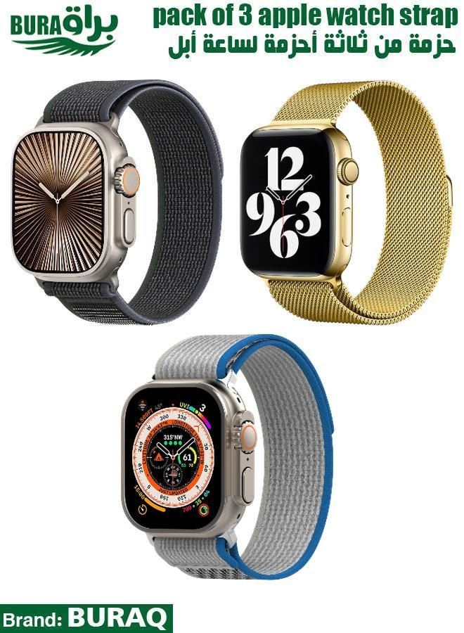 Apple Watch Band Strap For Apple Watch Ultra 2/Ultra 49mm, Series 10 46mm, 9/8/7 45mm, SE2/SE/6/5/4 44mm, 3/2/1 42mm