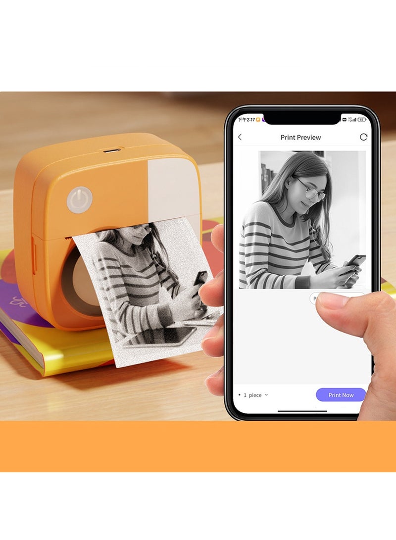 كيدل طابعة صغيرة محمولة بدون حبر لطباعة الصور وطباعة أخطاء الطلاب وطابعة حرارية تعمل بتقنية البلوتوث - Image 1