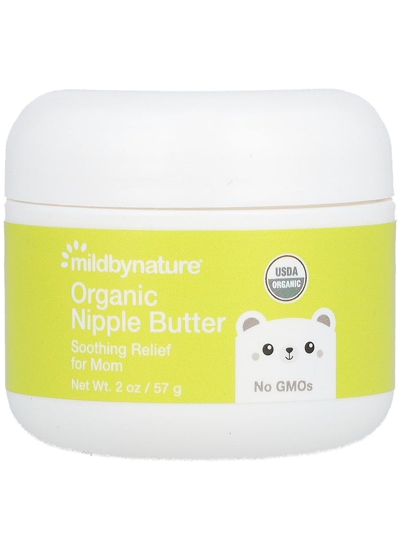 mild by Nature Organic Nipple Balm, 2 oz (57 g), Soothing Relief for New Moms, Unscented  - Image 1