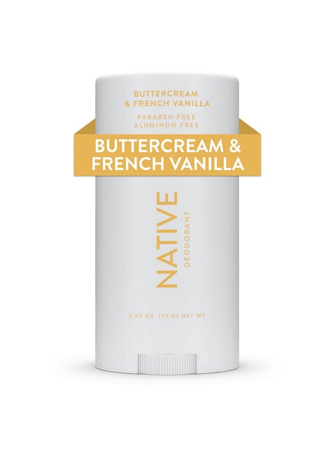 native Native Deodorant Contains Naturally Derived Ingredients, 72 Hour Odor Control | Seasonal Scents for Women and Men, Aluminum Free with Baking Soda, Coconut Oil & Shea Butter | Buttercream & Vanilla  - Image 1