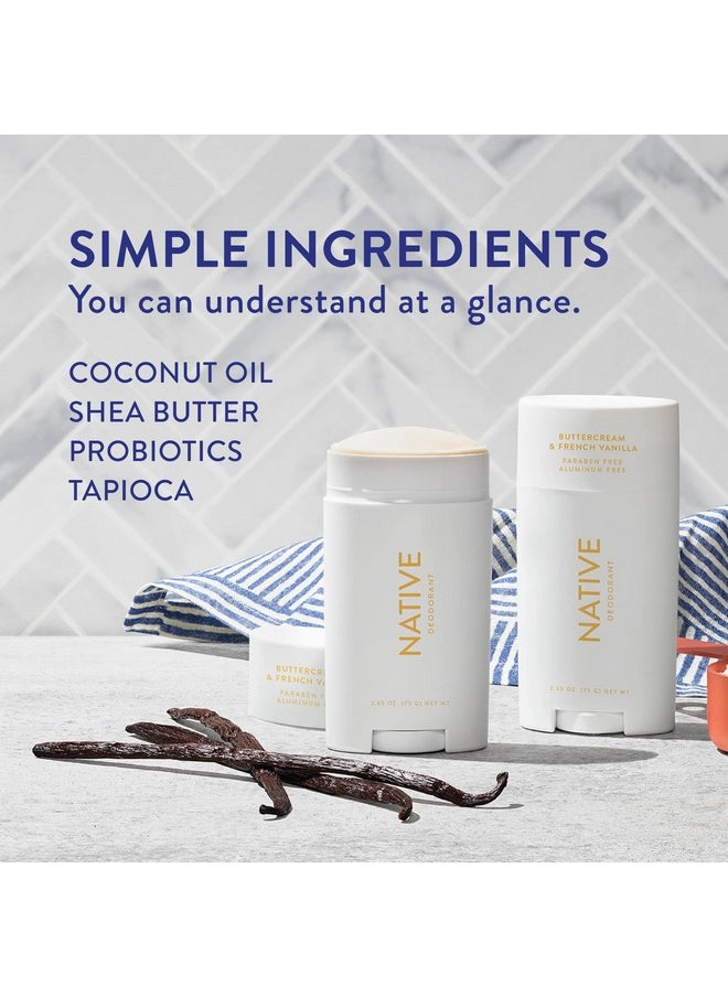 native Native Deodorant Contains Naturally Derived Ingredients, 72 Hour Odor Control | Seasonal Scents for Women and Men, Aluminum Free with Baking Soda, Coconut Oil & Shea Butter | Buttercream & Vanilla  - Image 3