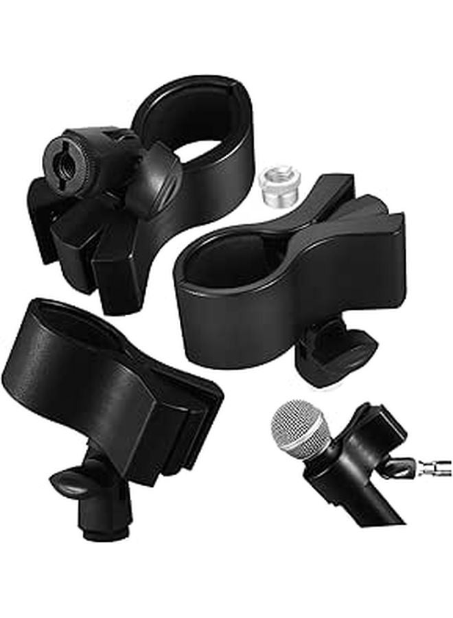 3Pcs Adjustable Microphone Clip Holders Floor Stand Mount Clamp Nut Adapters For Professional Recording Conference - Image 1