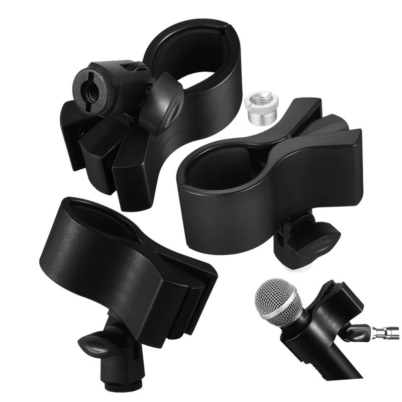 3Pcs Adjustable Microphone Clip Holders Floor Stand Mount Clamp Nut Adapters For Professional Recording Conference - Image 2
